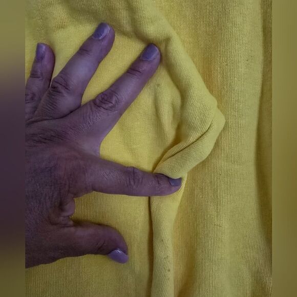 Pangaia Yellow Hooded Sweater Size Medium - Picture 11 of 11